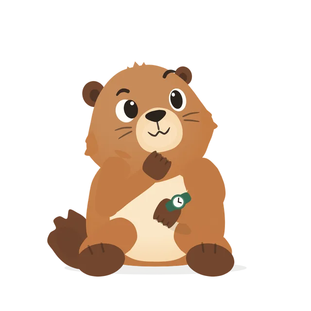 Marko the marmot with a thought to keep.