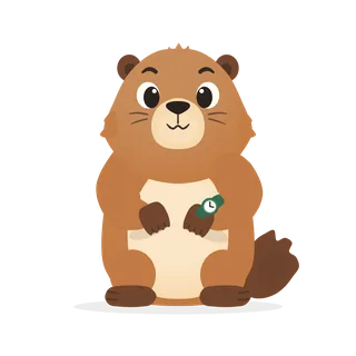 Marko the marmot resting.